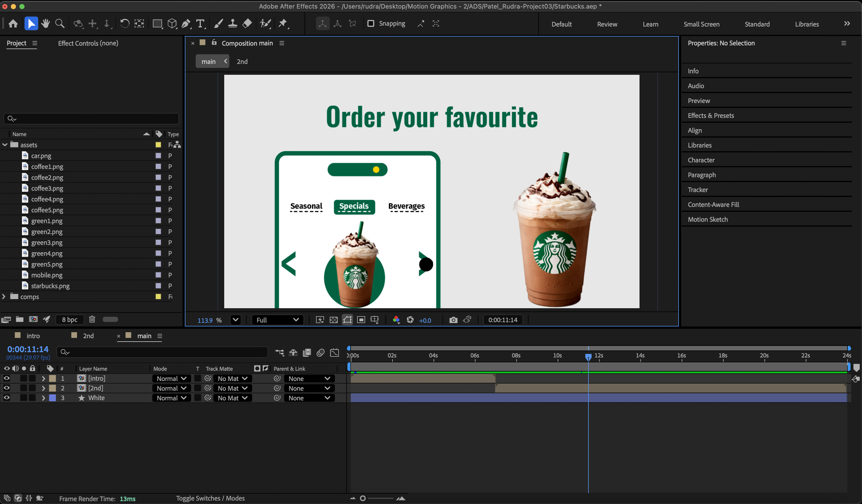 Digital signage campaign screen two